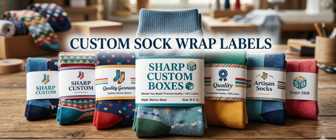 Custom Sock Wrap Labels