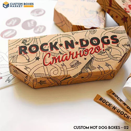 Custom hot dog boxes
