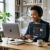 A receptionist managing patients and calls using an optimized dental practice phone system.