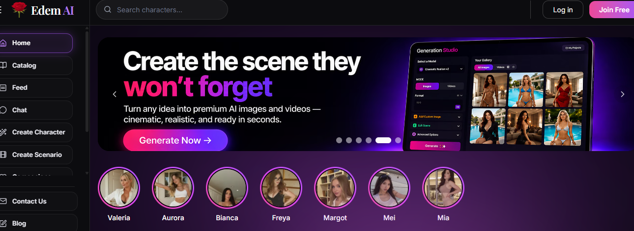 Edem AI - #1 AI Girlfriend Platform for Chat
